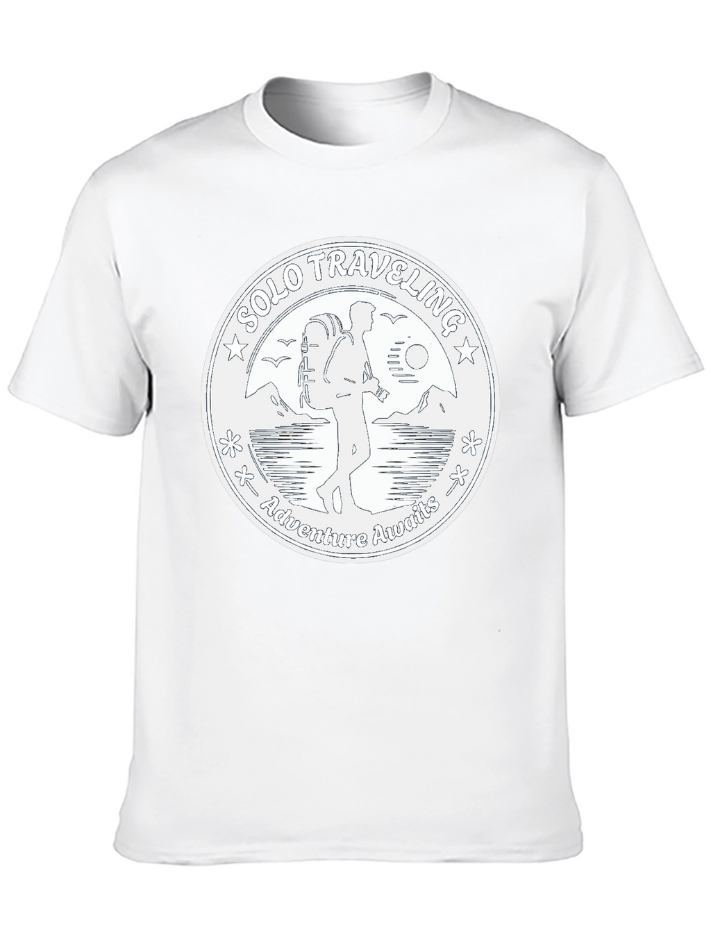 Solo Traveler Adventure T-Shirt - Black