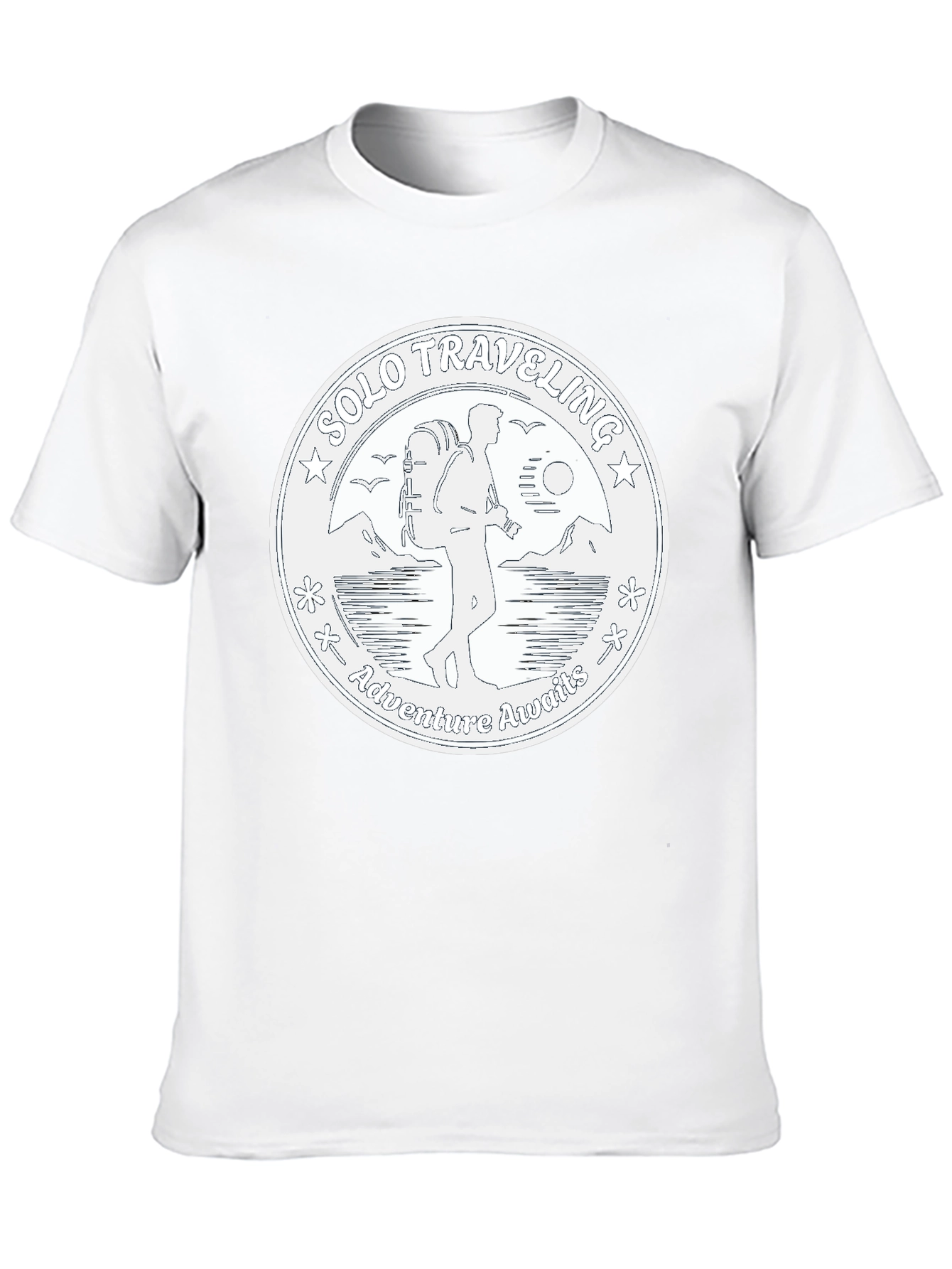 Solo Traveler Adventure T-Shirt - Black