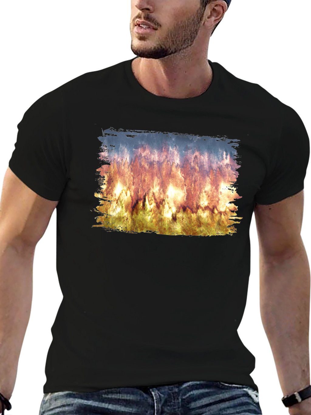 Flame Artwork T-Shirt