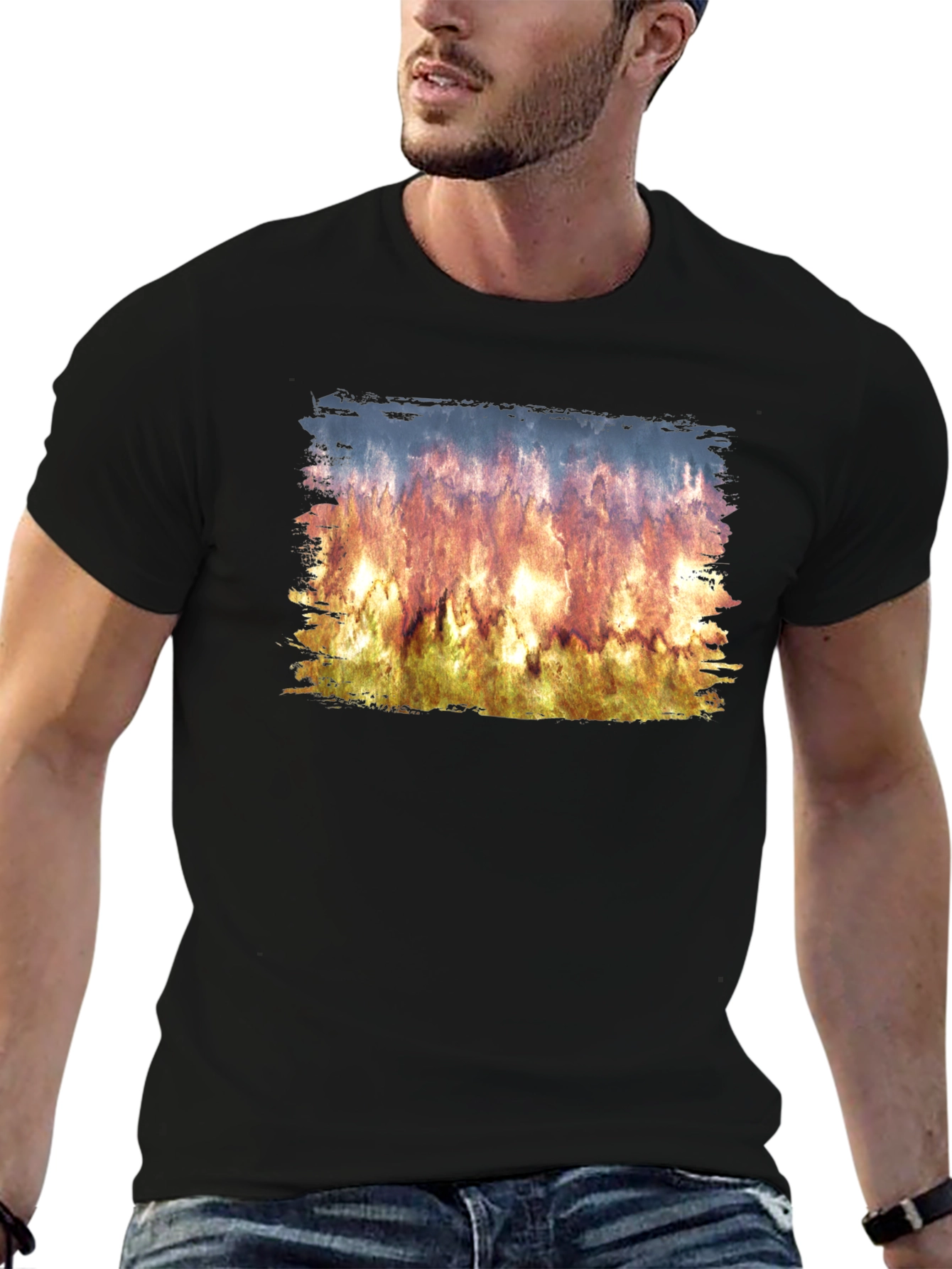 Flame Artwork T-Shirt