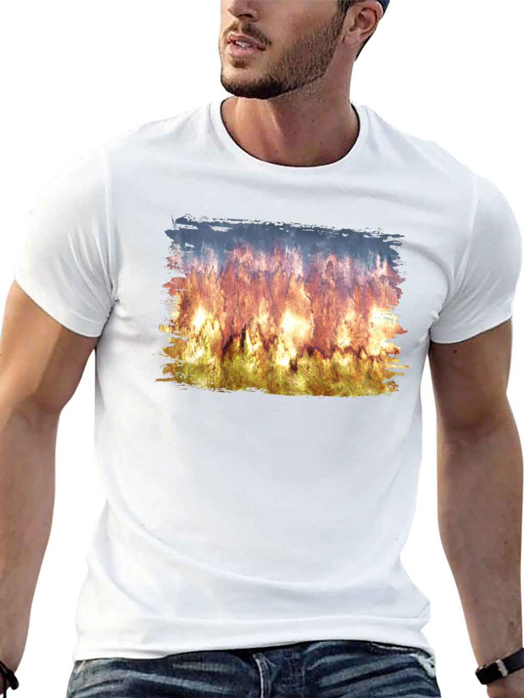Flame Artwork T-Shirt