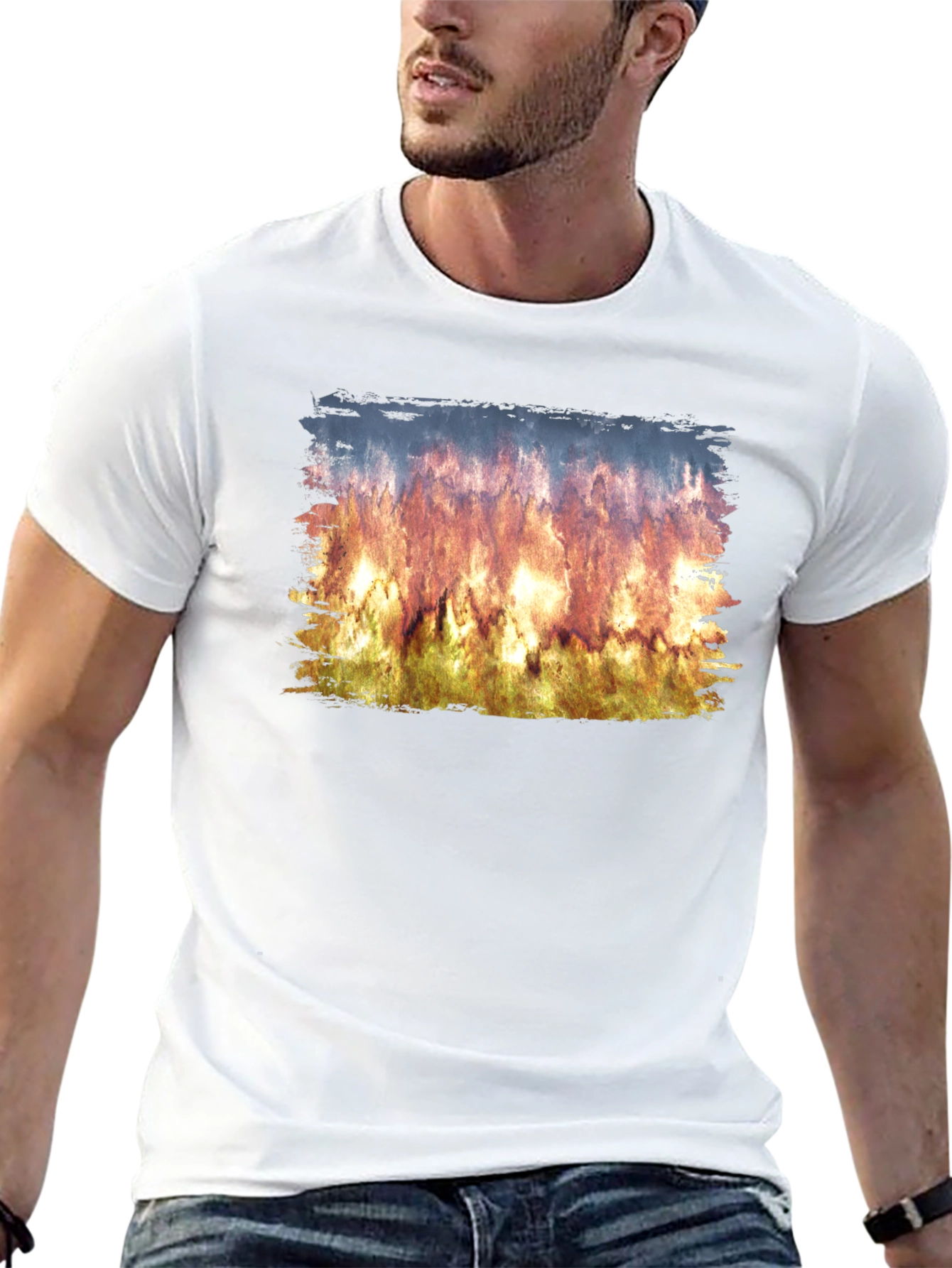 Flame Artwork T-Shirt