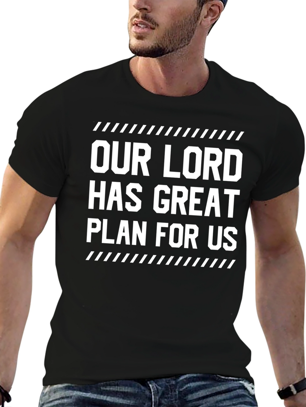 Our Lord Has Great Plan Black T-Shirt