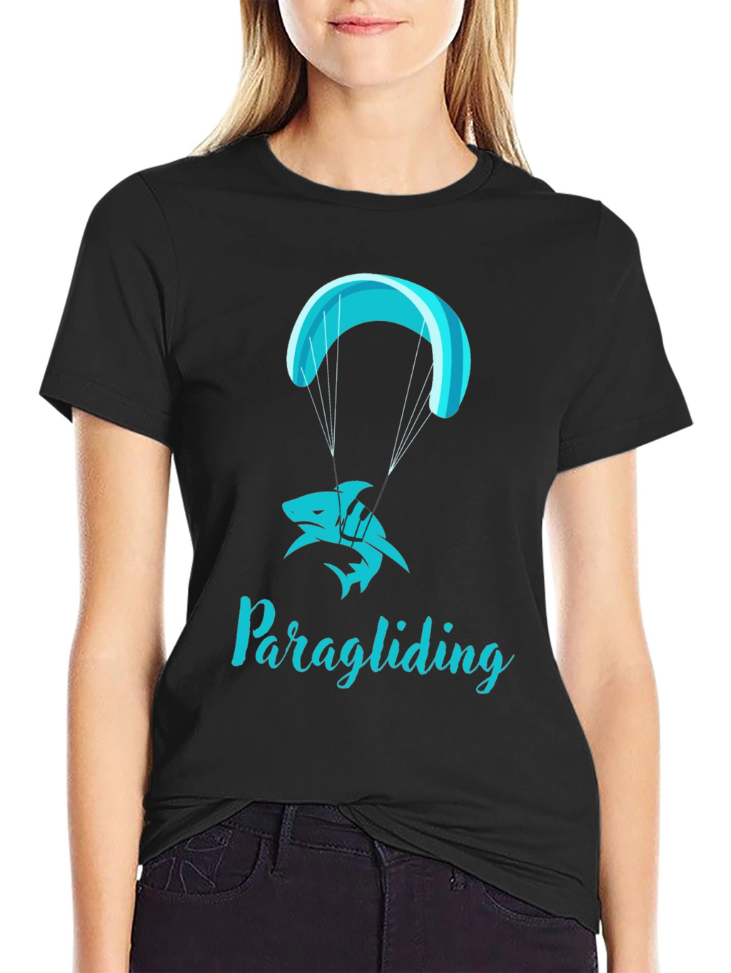 Shark Paragliding T-Shirt - Skydiving Tee