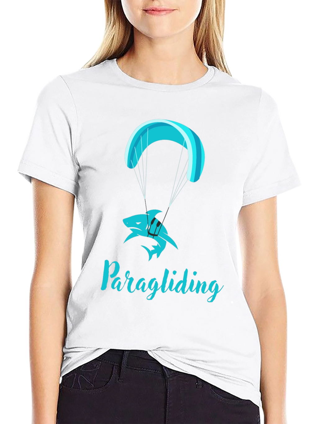 Shark Paragliding T-Shirt - Skydiving Tee