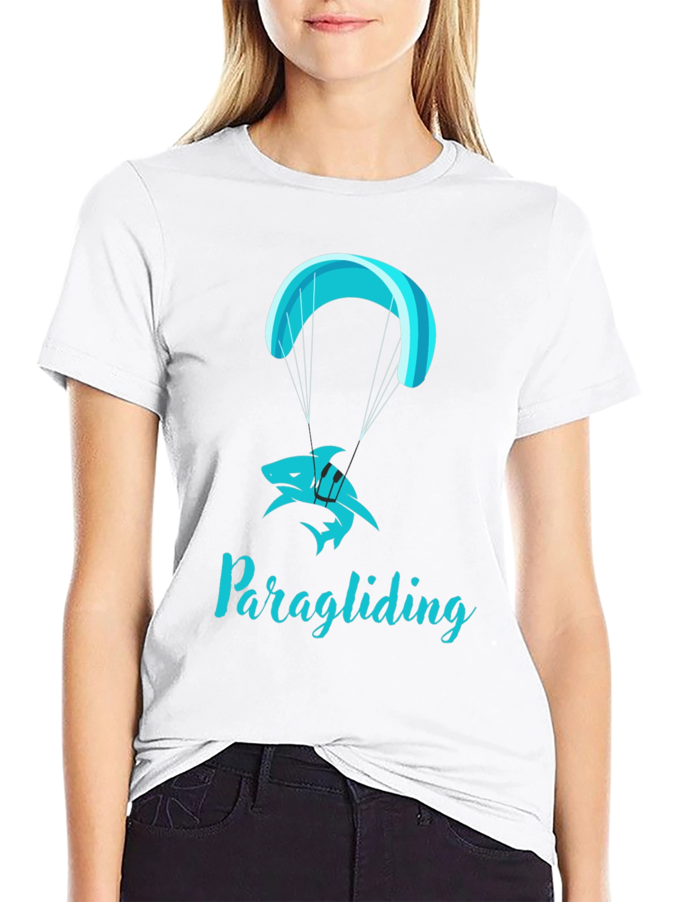 Shark Paragliding T-Shirt - Skydiving Tee
