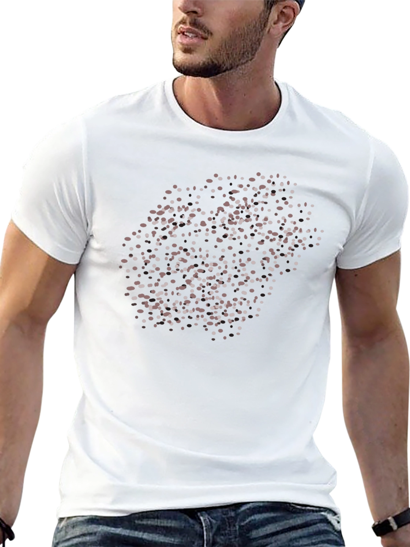Abstract Dots T-Shirt - Modern Graphic Tee