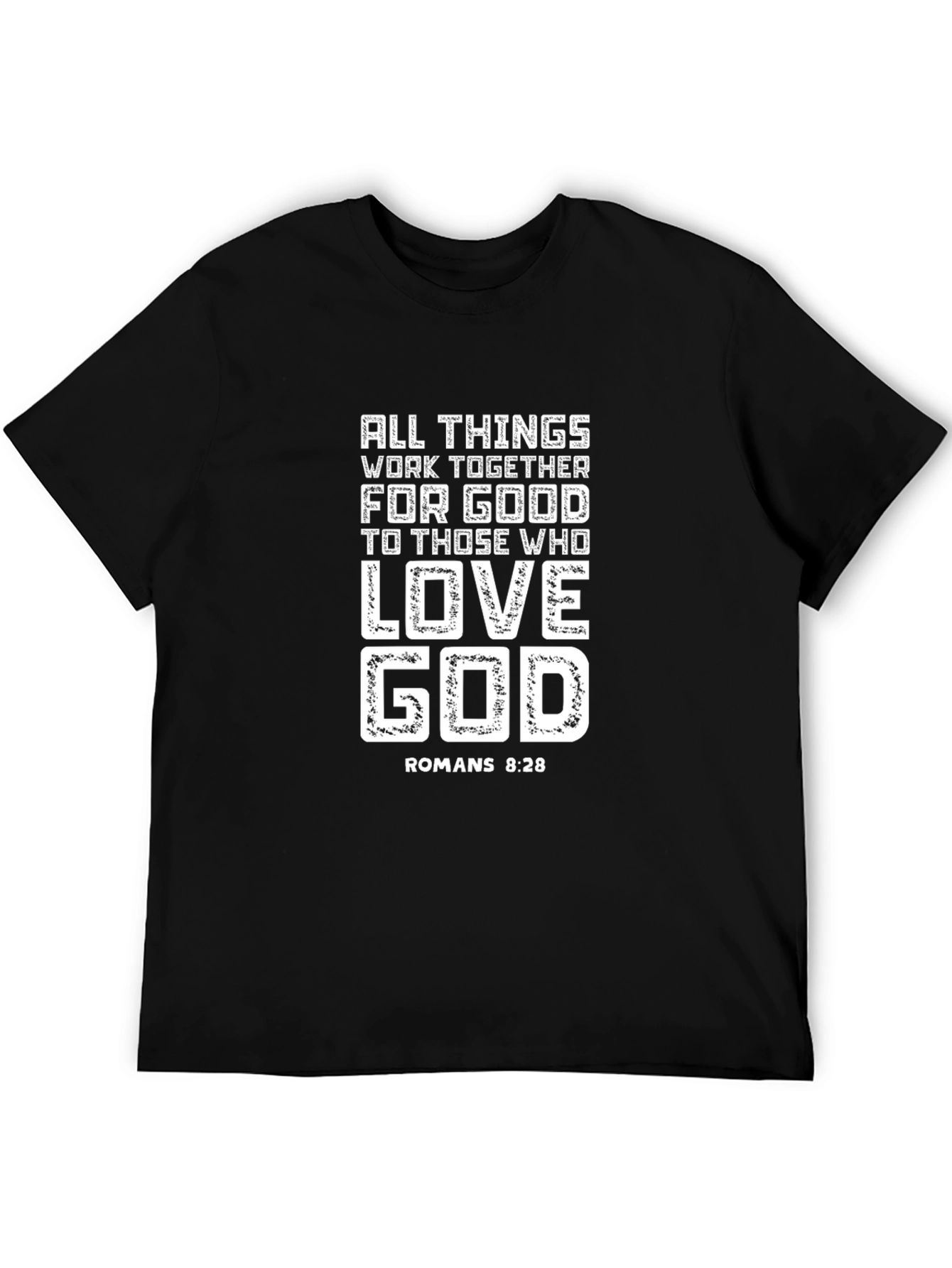 Faith-Inspired Graphic Tee - Romans 8:28