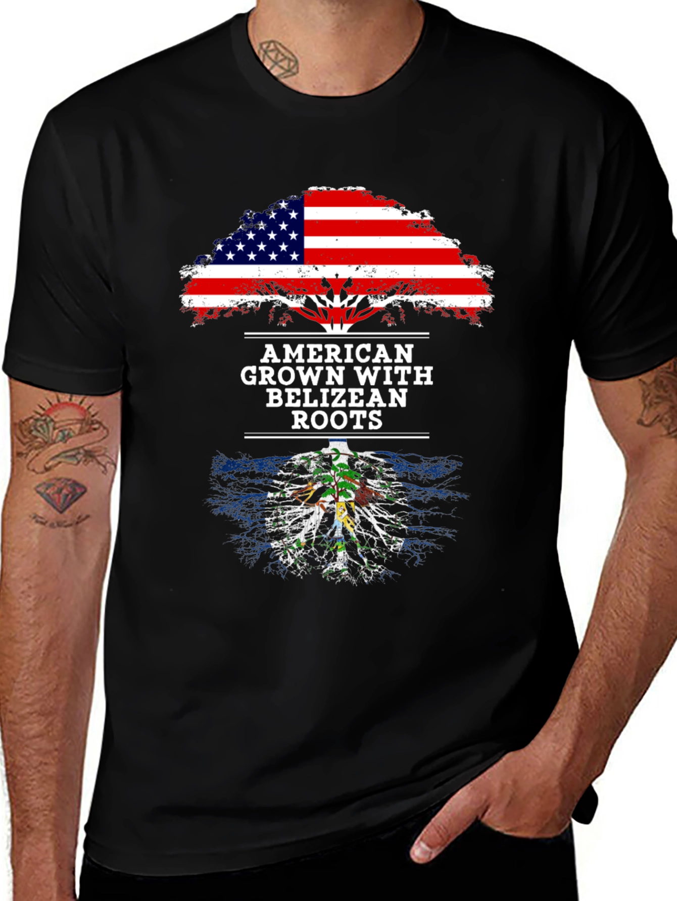 American Grown with Belizean Roots T-Shirt