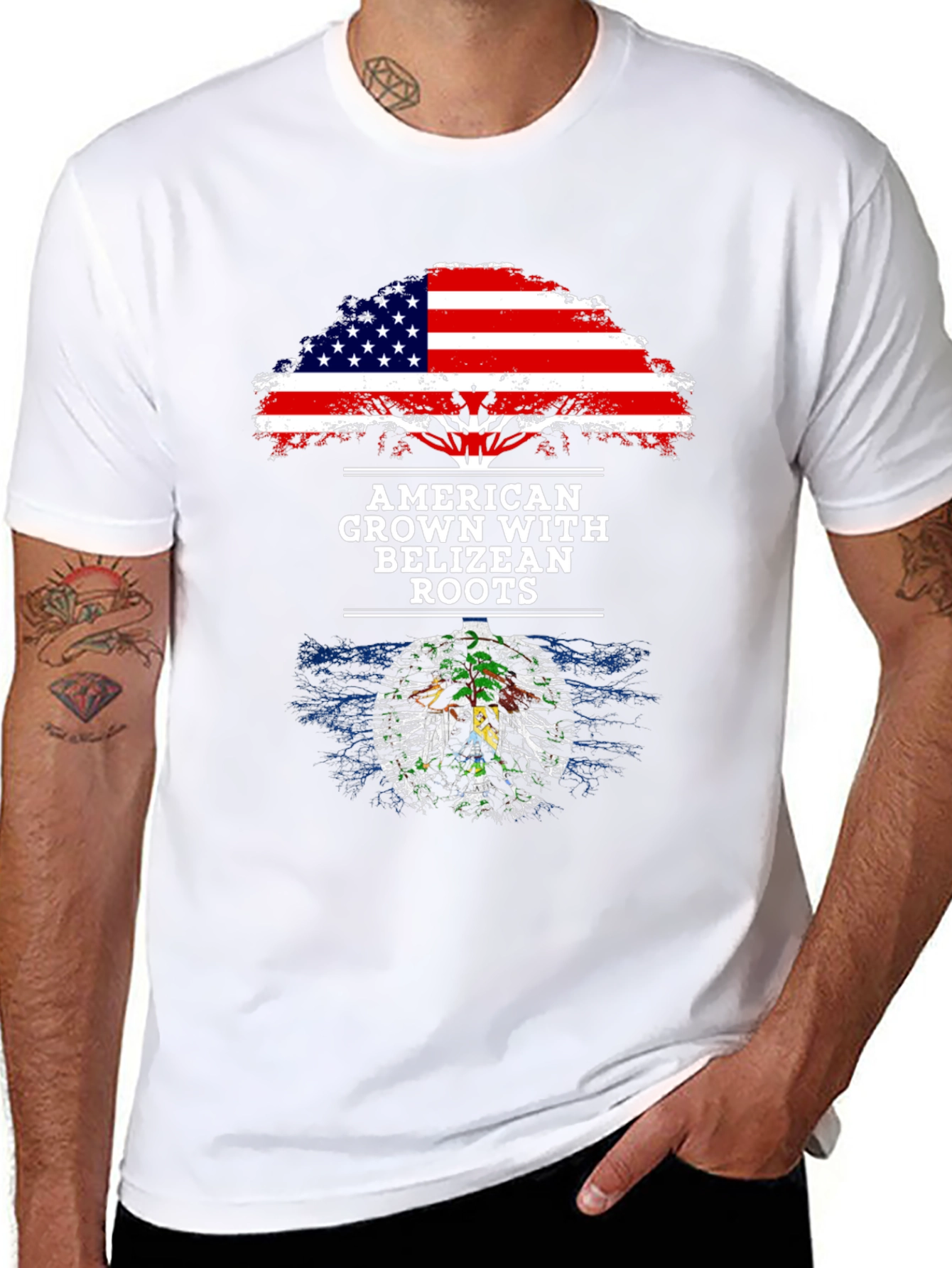 American Grown with Belizean Roots T-Shirt