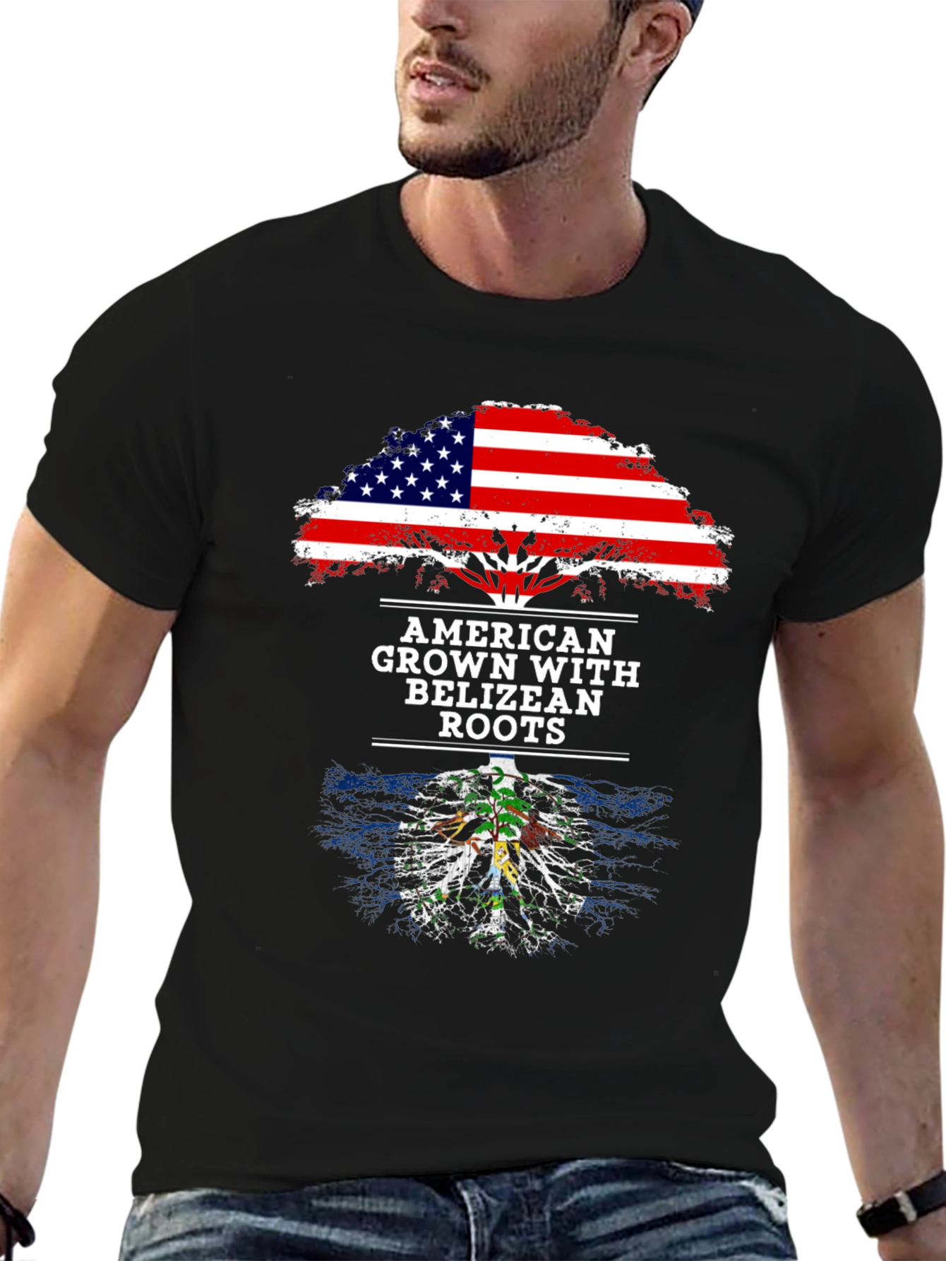 American Grown with Belizean Roots T-Shirt