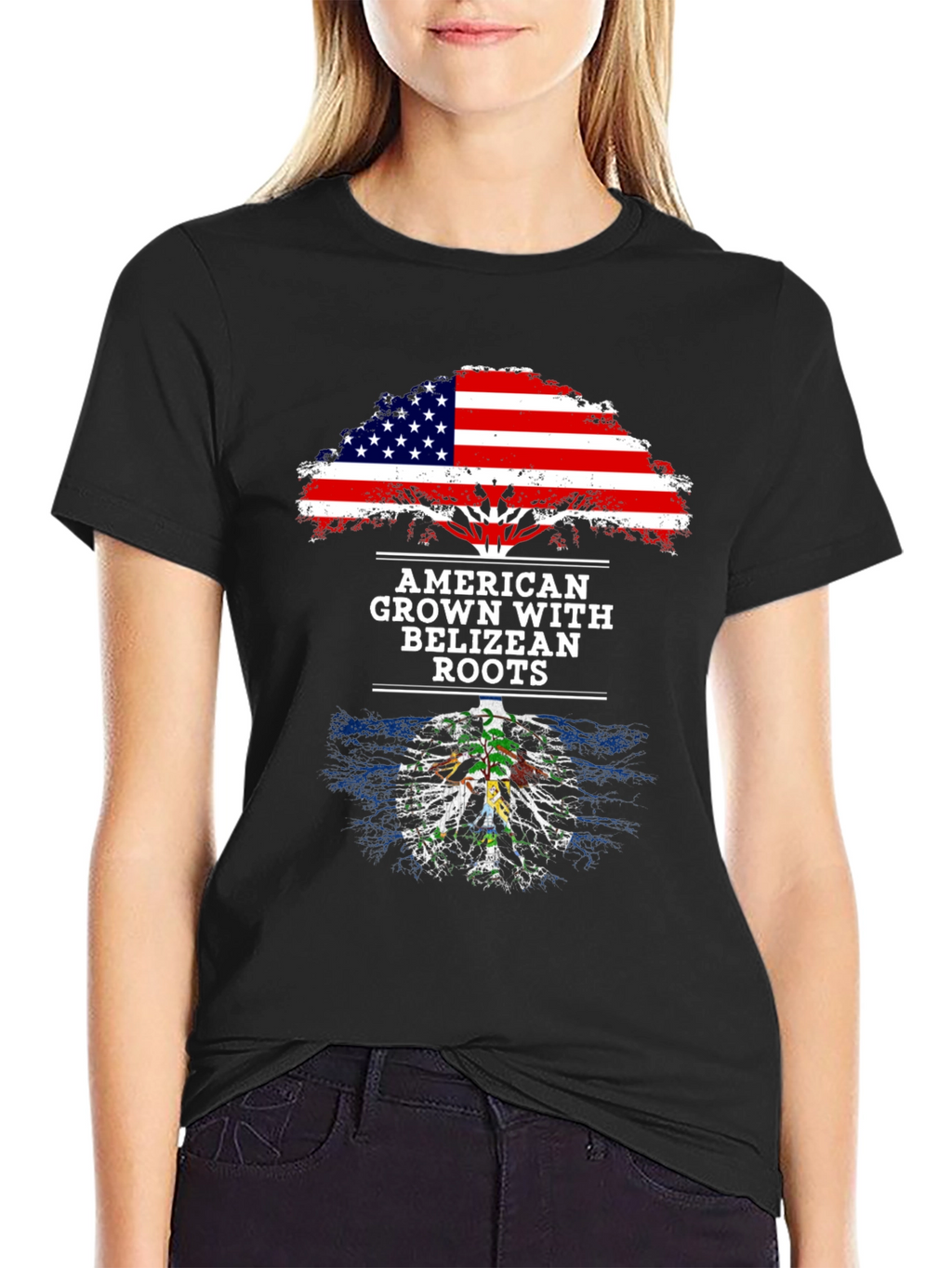 American Grown with Belizean Roots T-Shirt