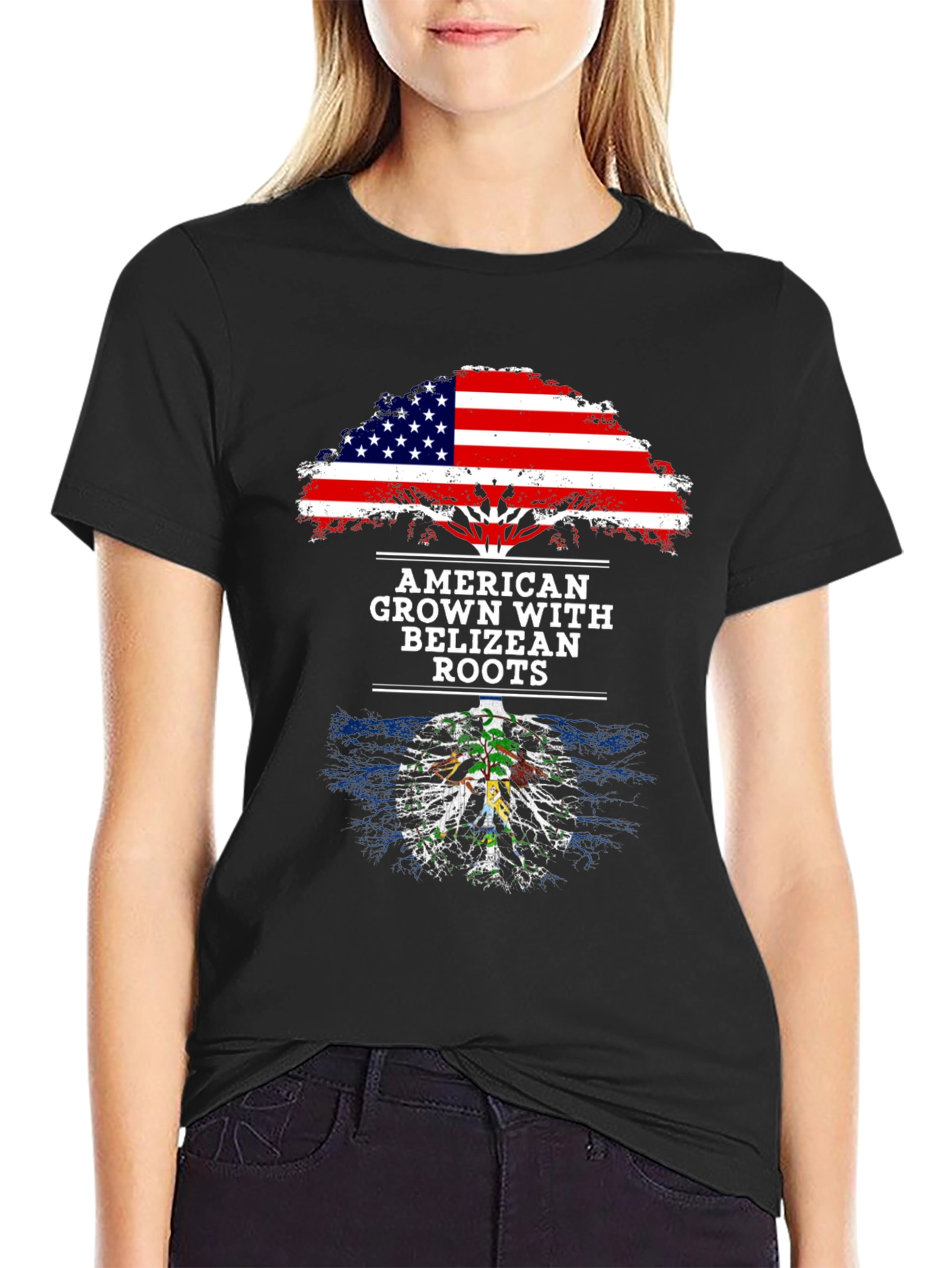 American Grown with Belizean Roots T-Shirt