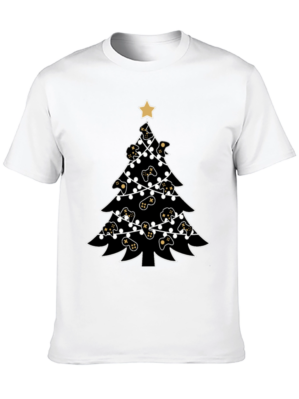 Gamer Christmas Tree T-Shirt - Holiday Gaming Apparel