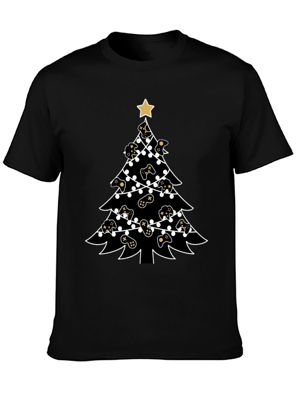Gamer Christmas Tree T-Shirt - Holiday Gaming Apparel