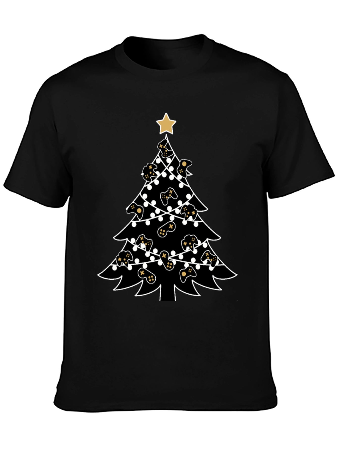 Gamer Christmas Tree T-Shirt - Holiday Gaming Apparel
