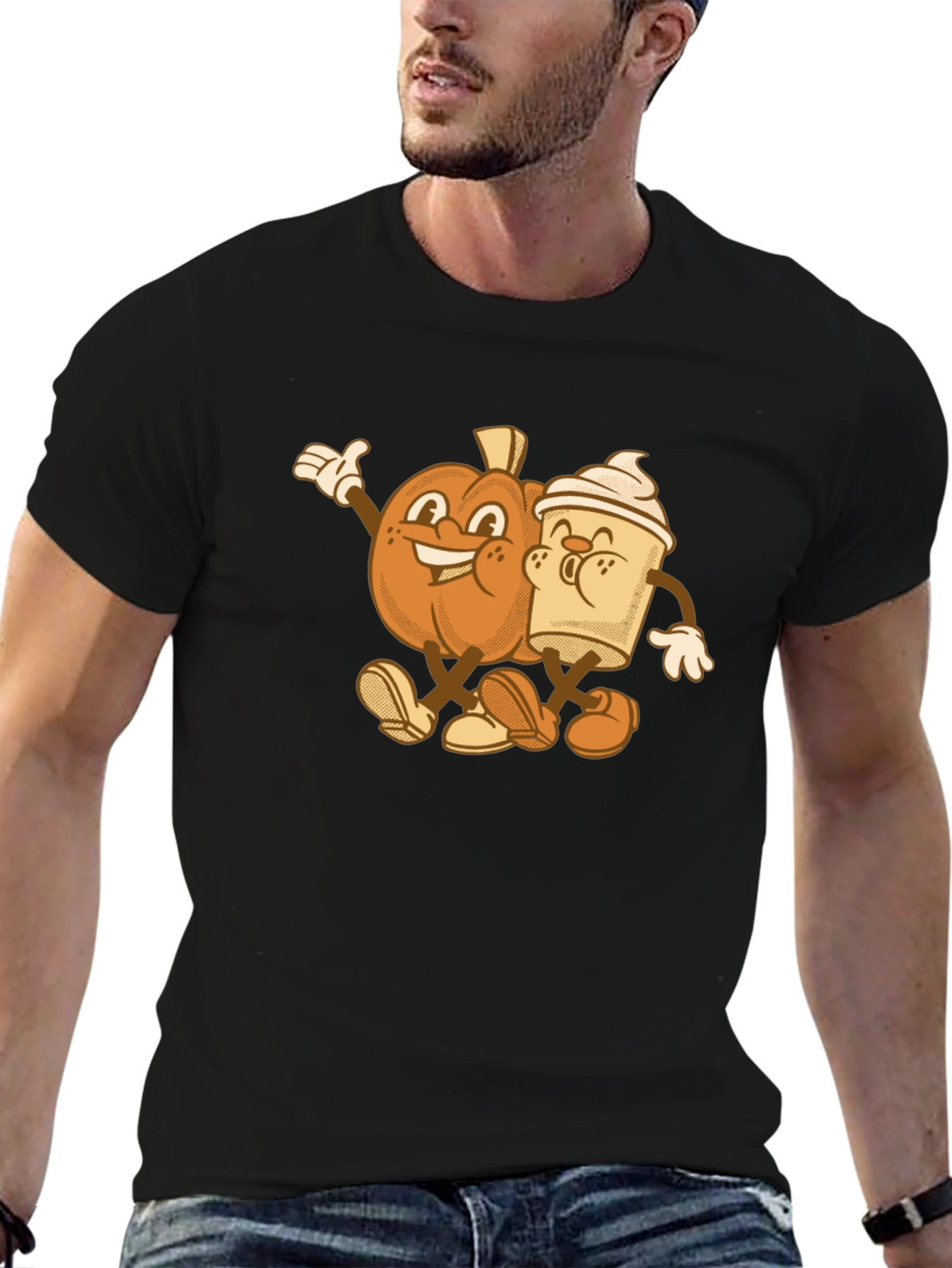Pumpkin Spice Best Friends Graphic T-Shirt