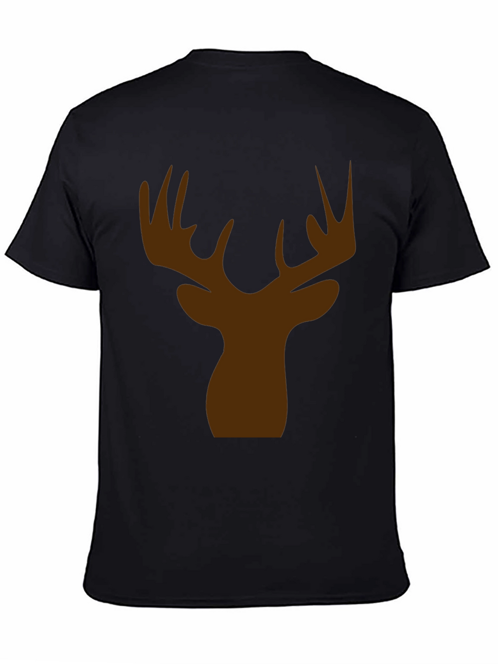 Mens Black Deer Silhouette T-Shirt