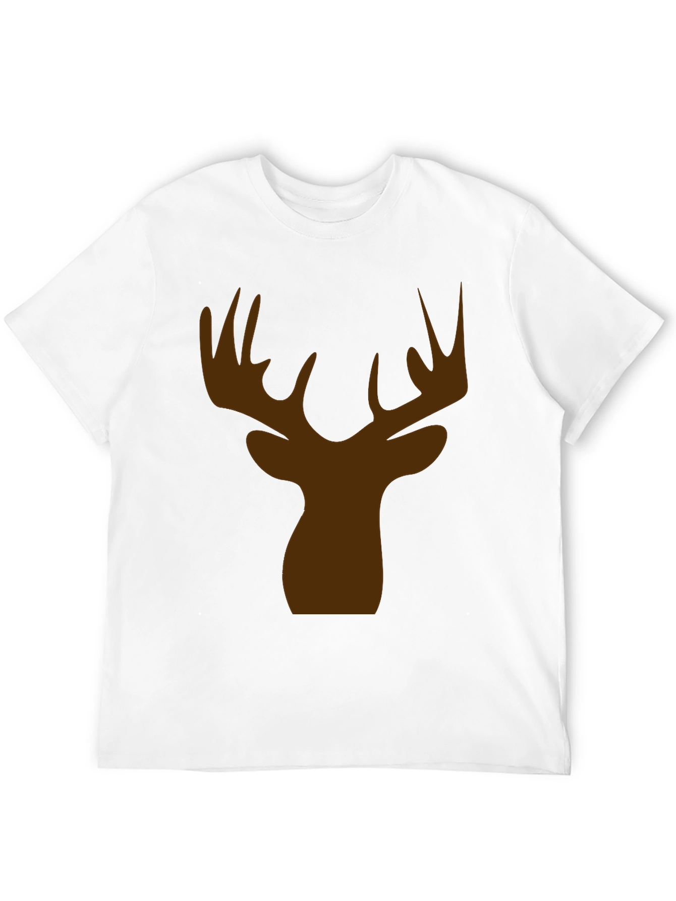 Mens Black Deer Silhouette T-Shirt