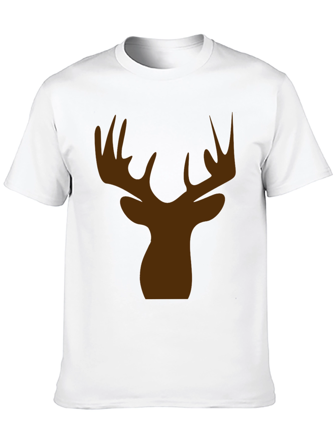 Mens Black Deer Silhouette T-Shirt