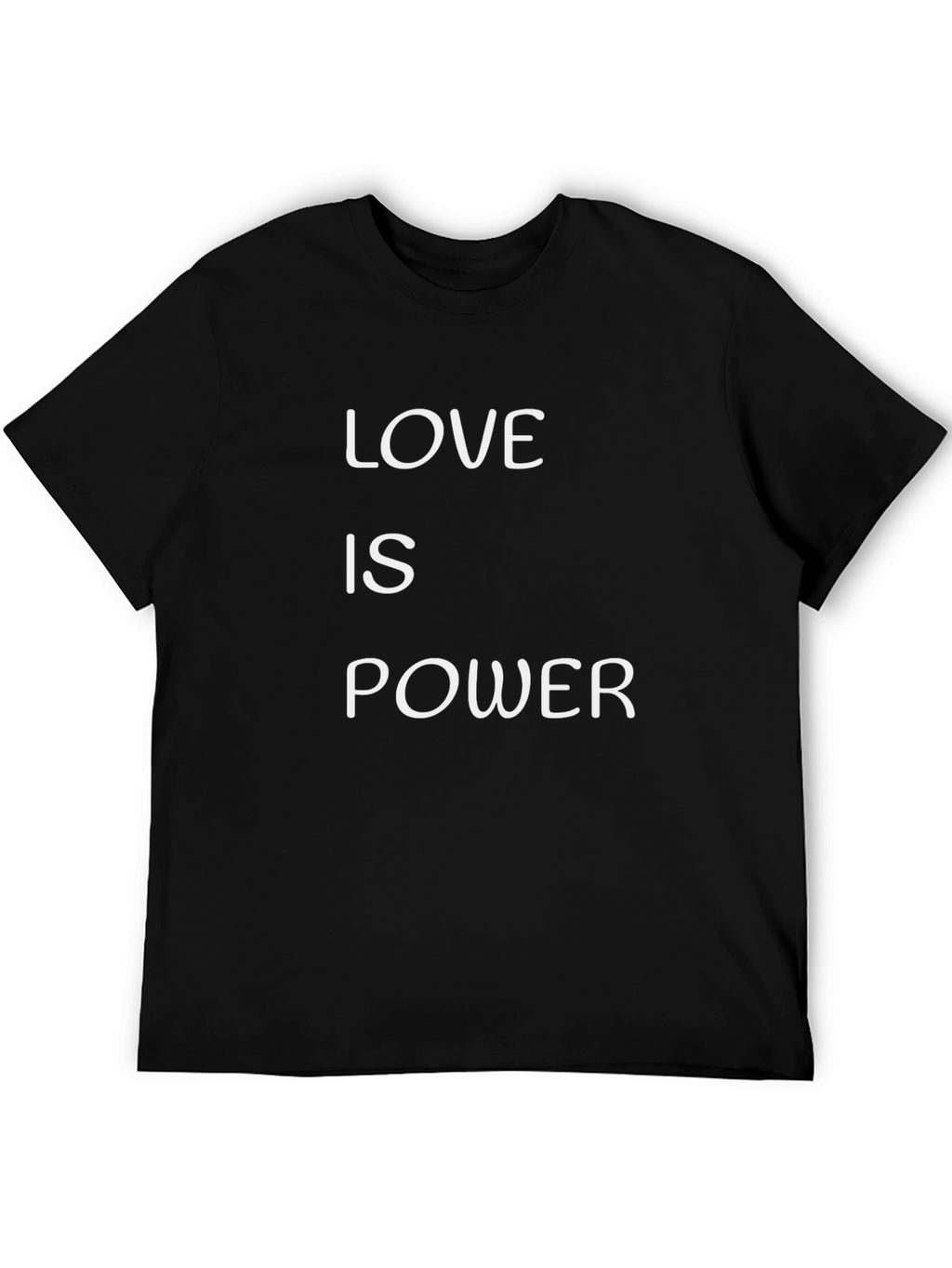 Love is Power Graphic T-Shirt - Black Cotton Tee
