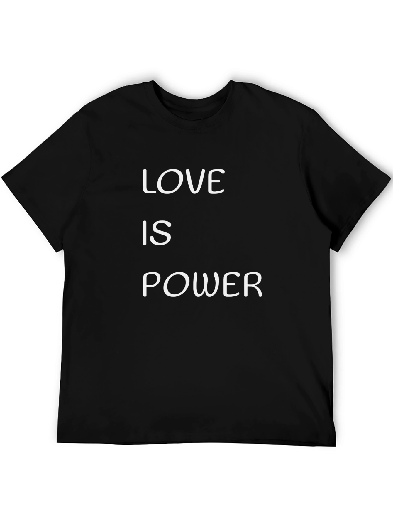 Love is Power Graphic T-Shirt - Black Cotton Tee