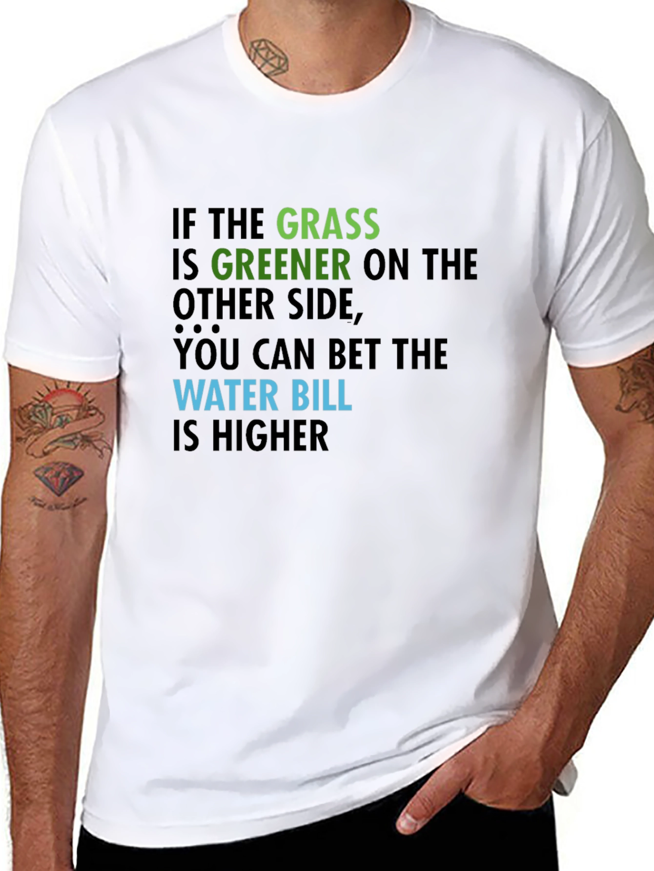 Funny Greener Grass Graphic Tee