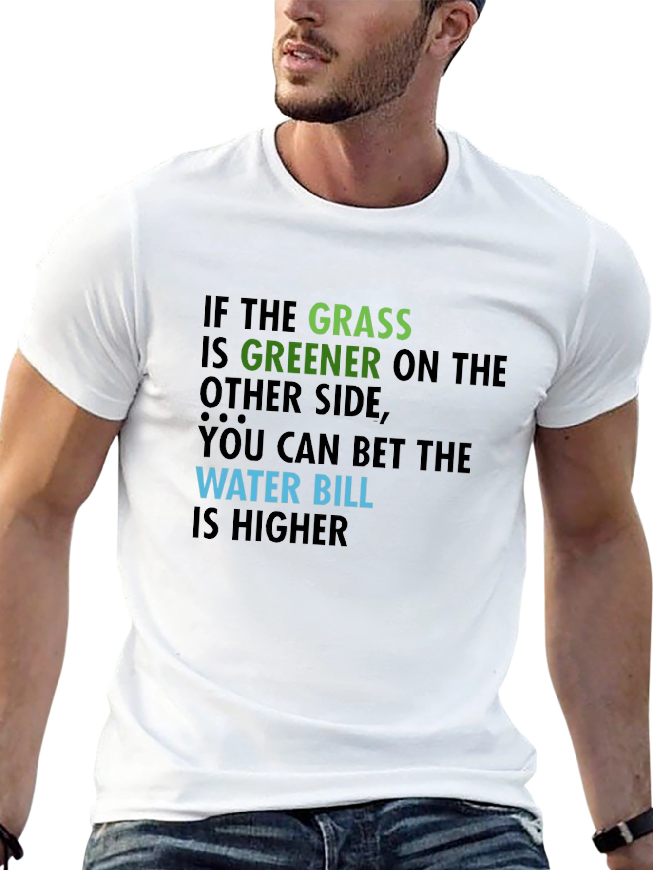 Funny Greener Grass Graphic Tee