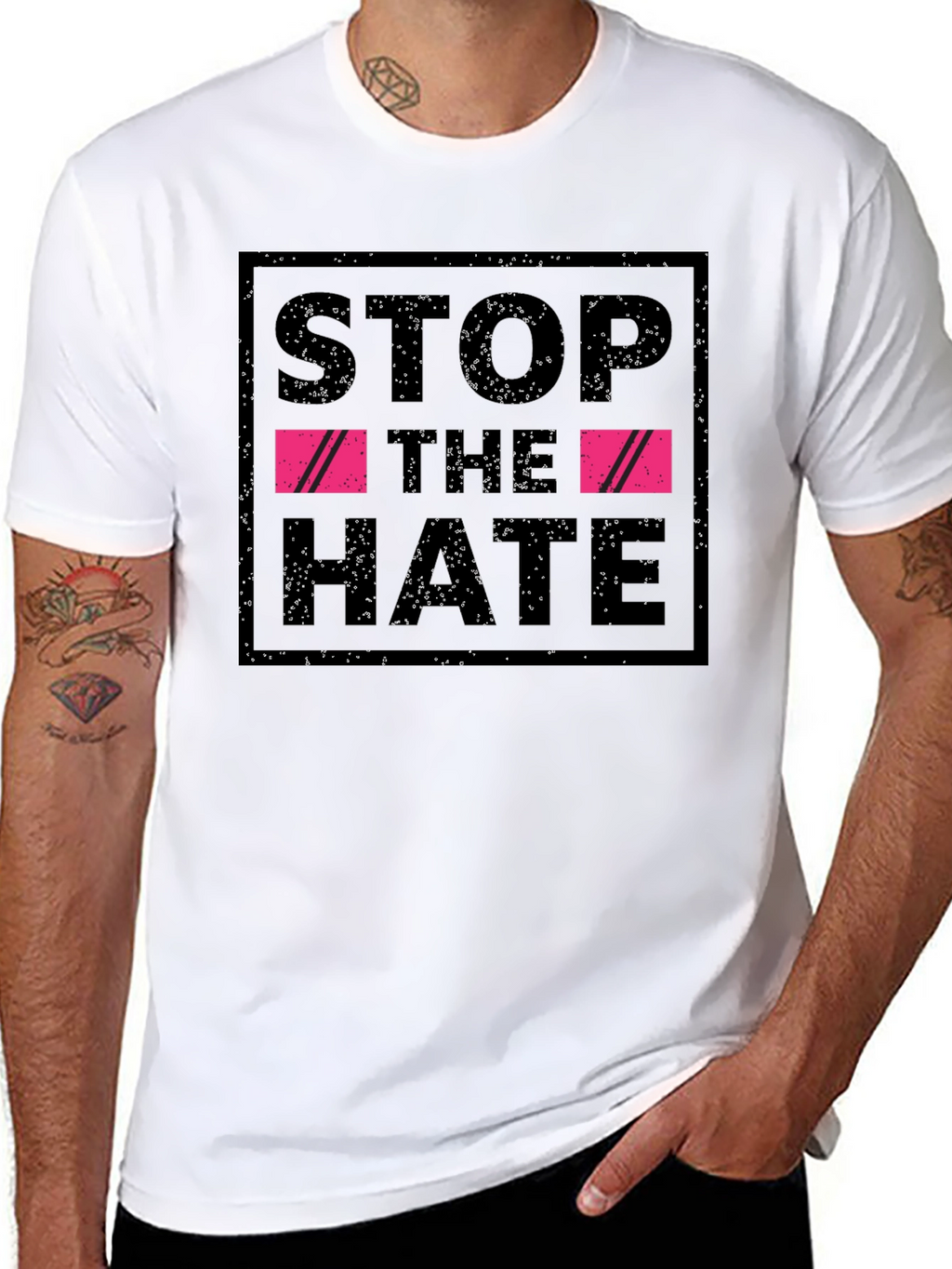 Stop the Hate Black T-Shirt