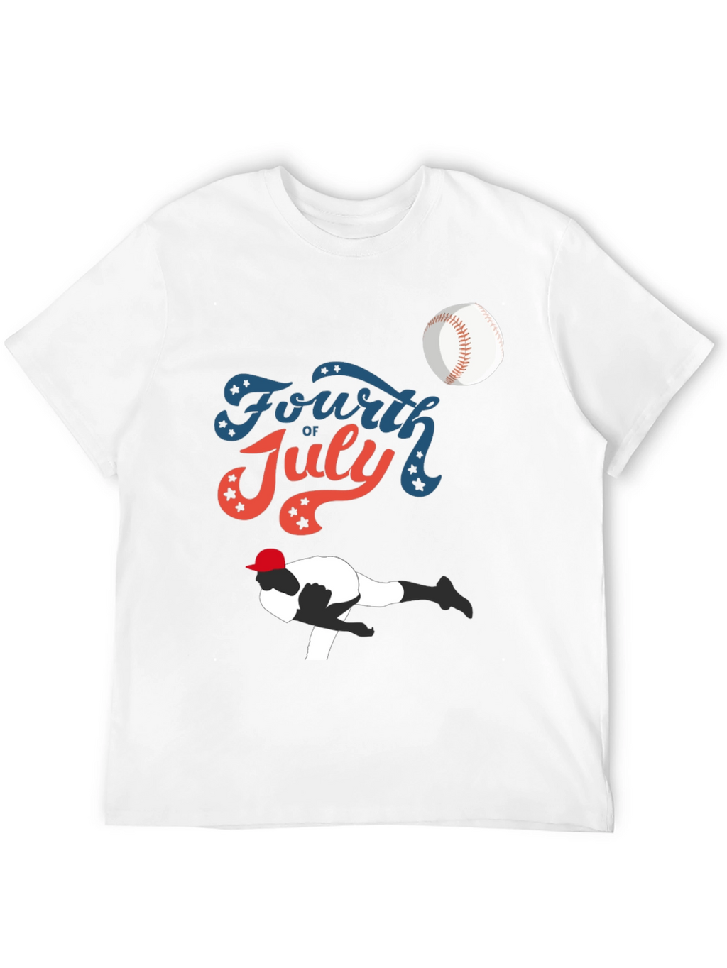 Fourth of July Baseball Graphic Tee