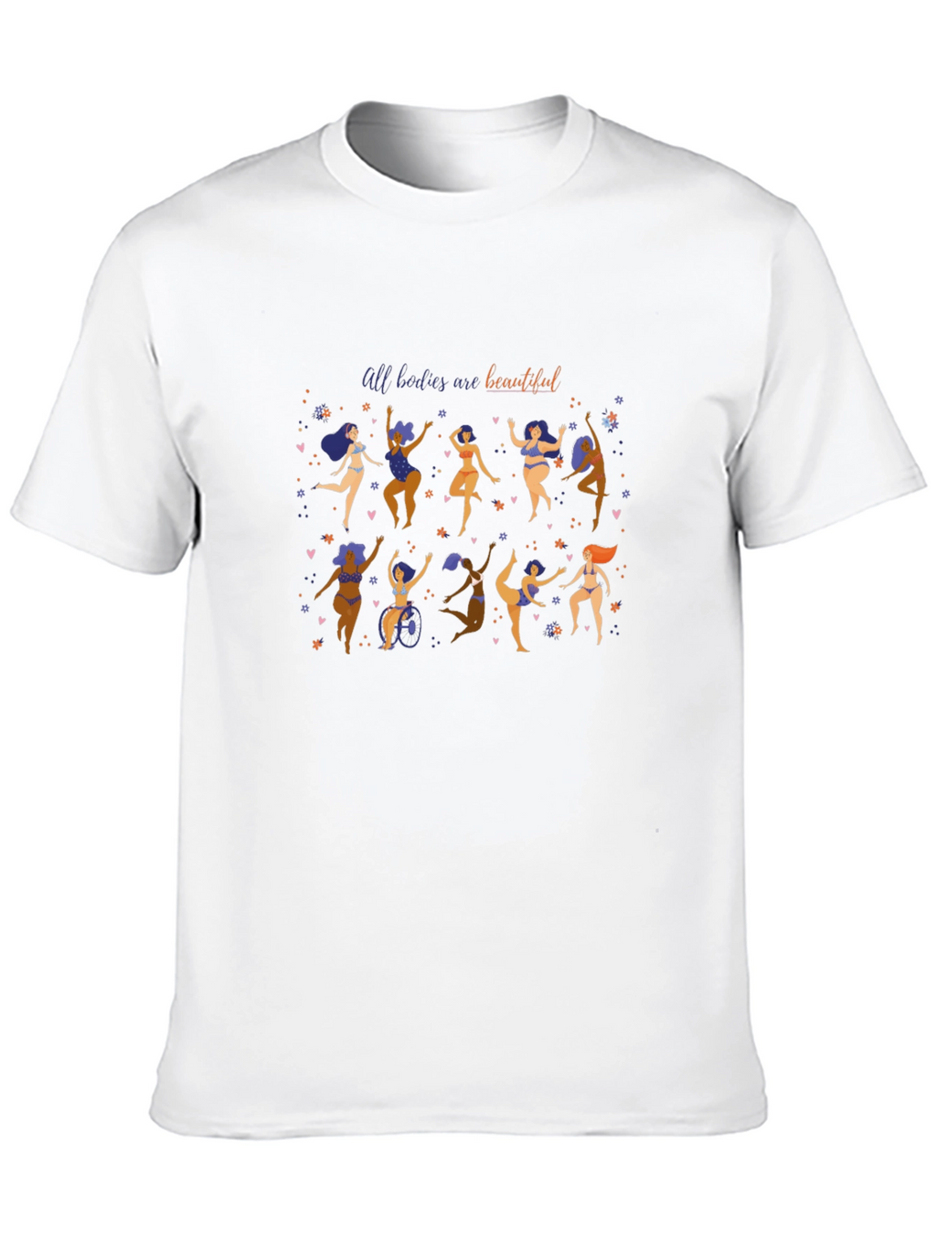 Body Positive Graphic Tee - All Bodies Are Beautiful