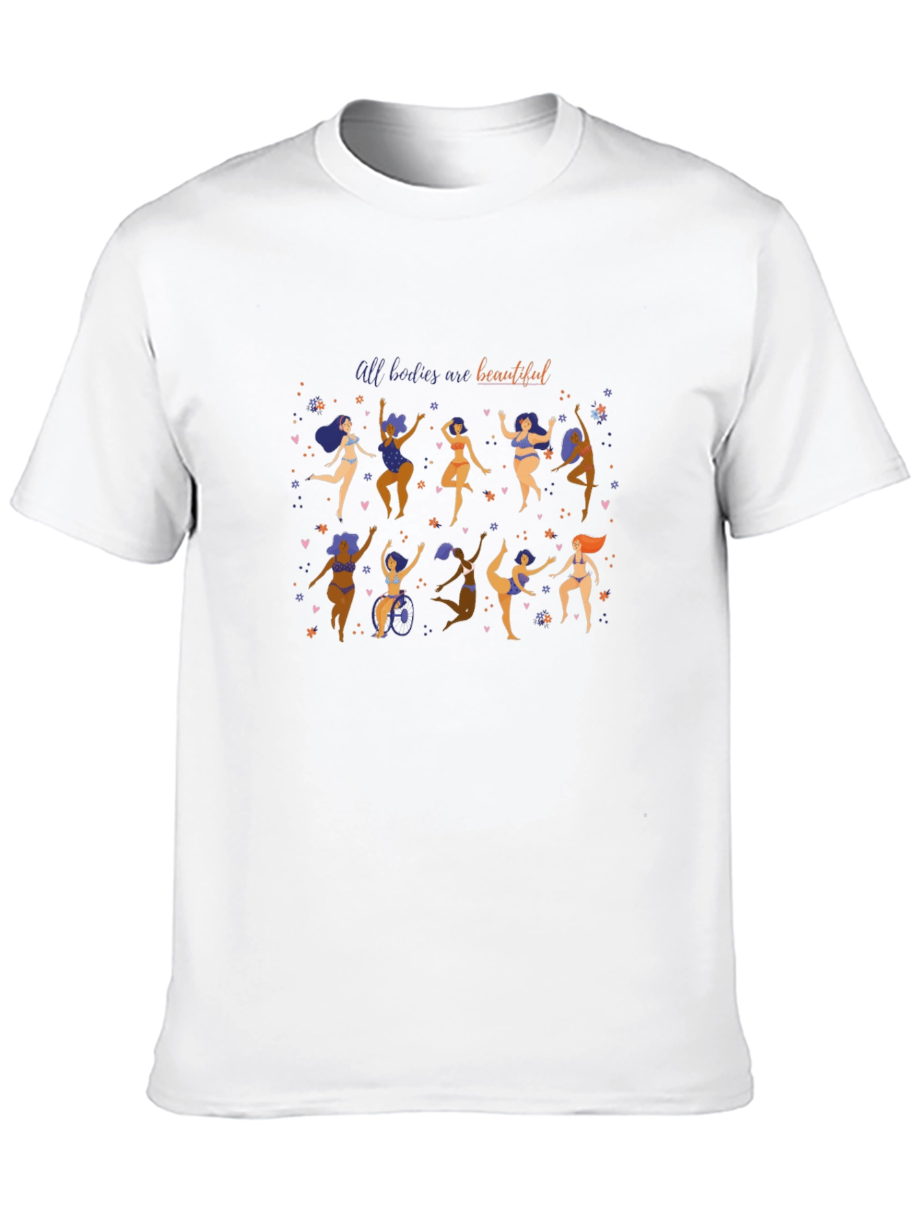 Body Positive Graphic Tee - All Bodies Are Beautiful