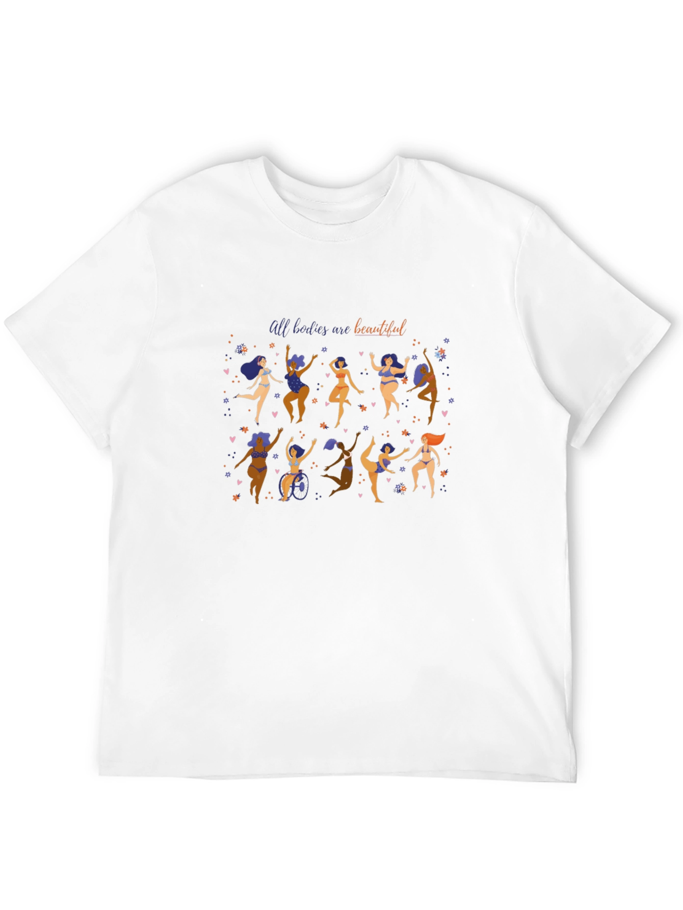 Body Positive Graphic Tee - All Bodies Are Beautiful