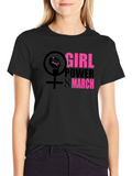 Girl Power T-Shirt Feminist March Tee