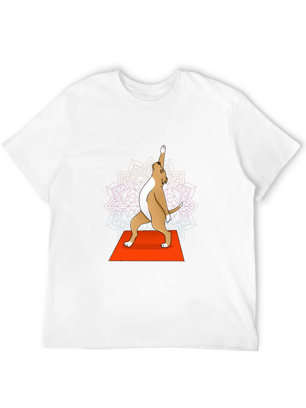Yoga Dog Graphic Tee - Black Crew Neck T-Shirt