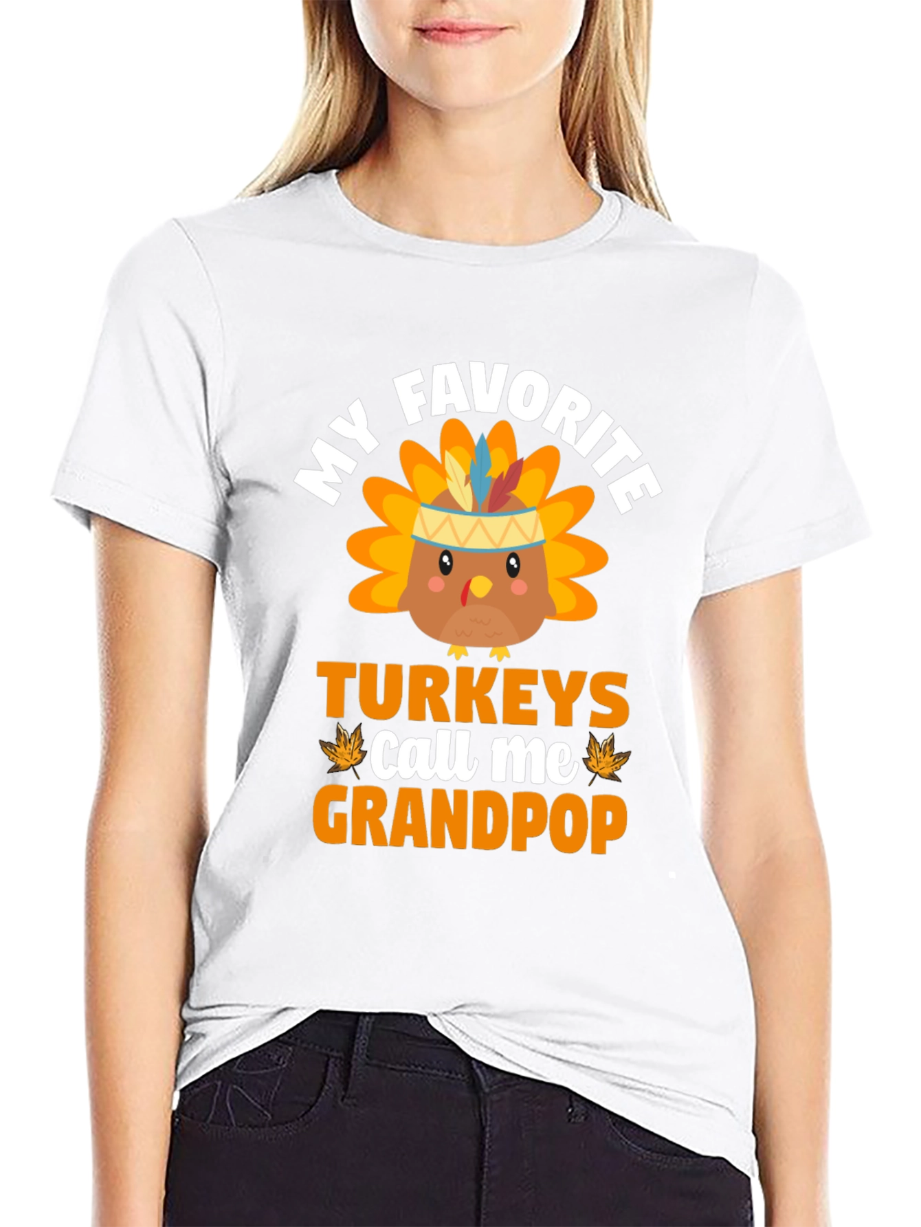 My Favorite Turkeys Call Me Grandpop Thanksgiving T-Shirt