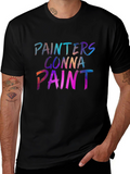 Painter Gonna Paint Black Graphic Tee