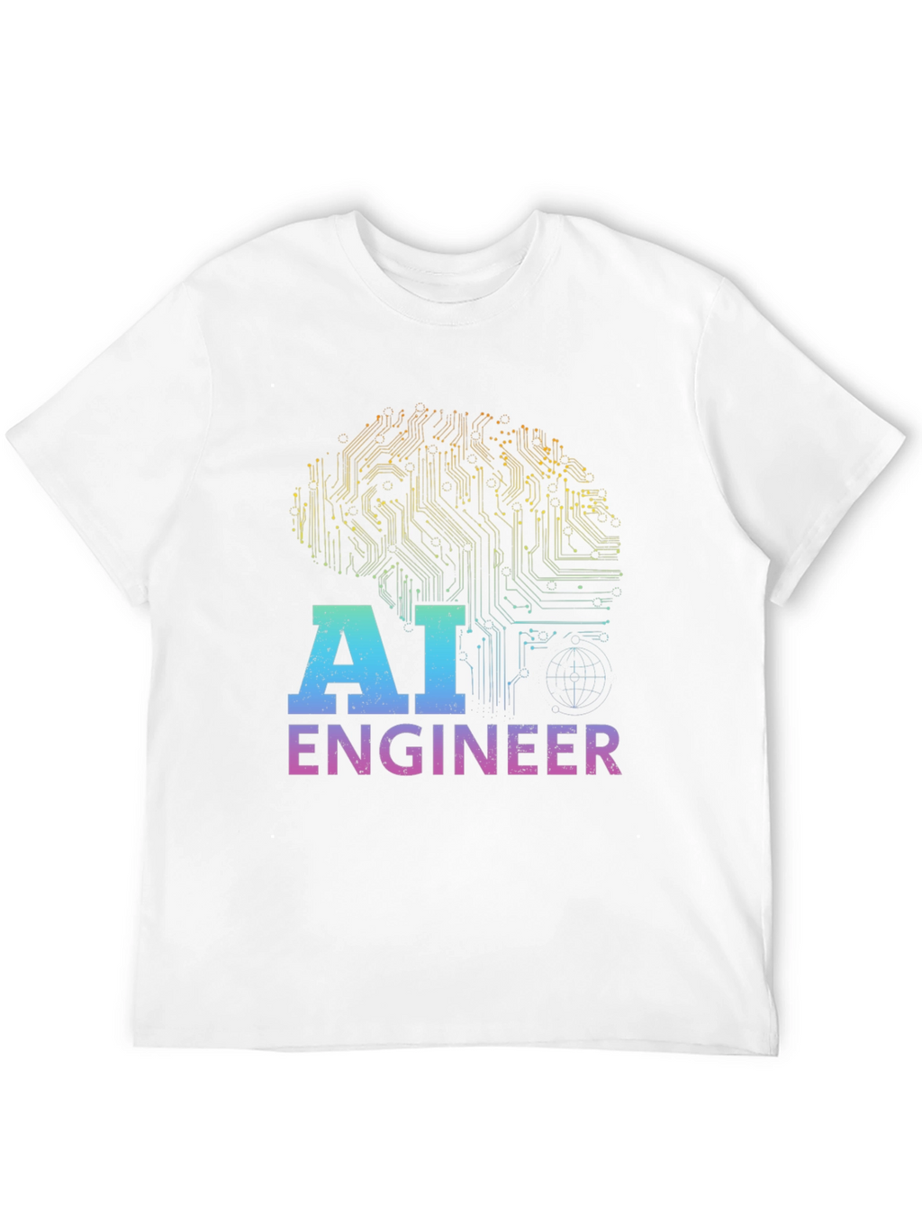 AI Engineer T-Shirt - Circuit Brain Design