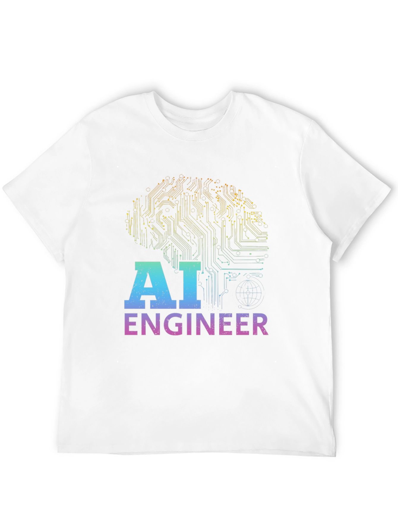 AI Engineer T-Shirt - Circuit Brain Design