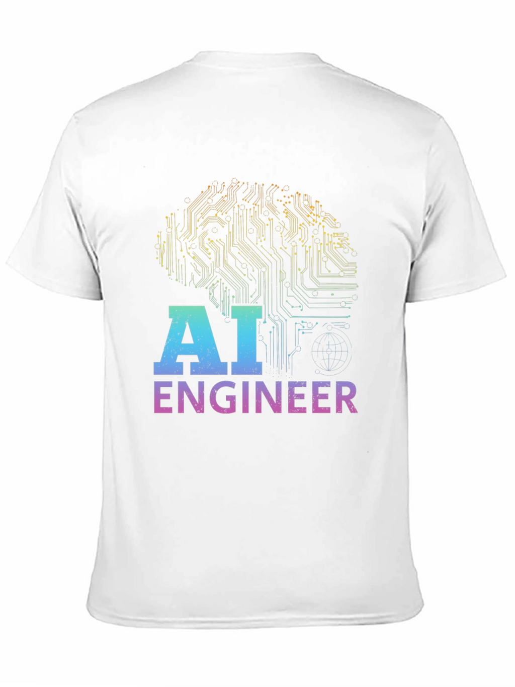 AI Engineer T-Shirt - Circuit Brain Design