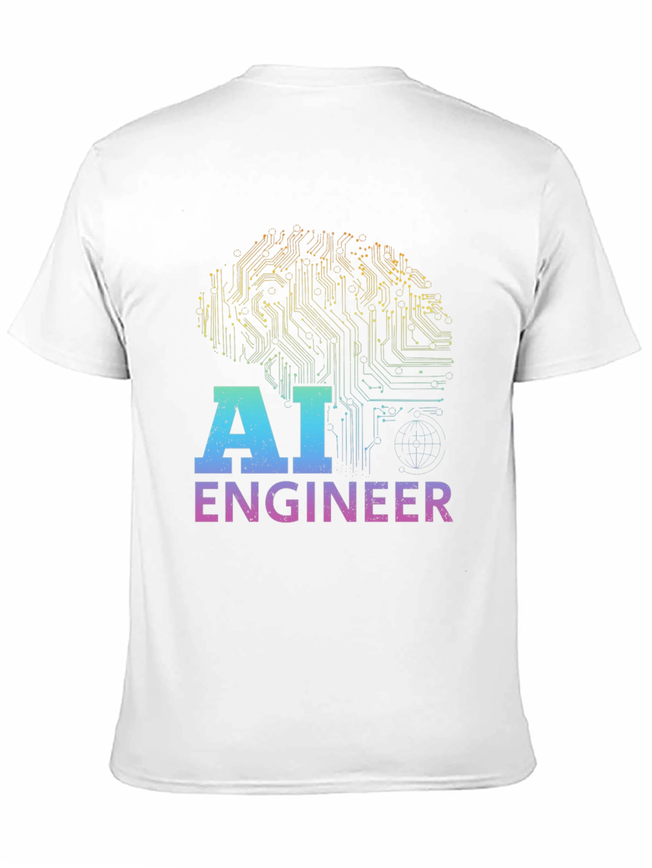 AI Engineer T-Shirt - Circuit Brain Design