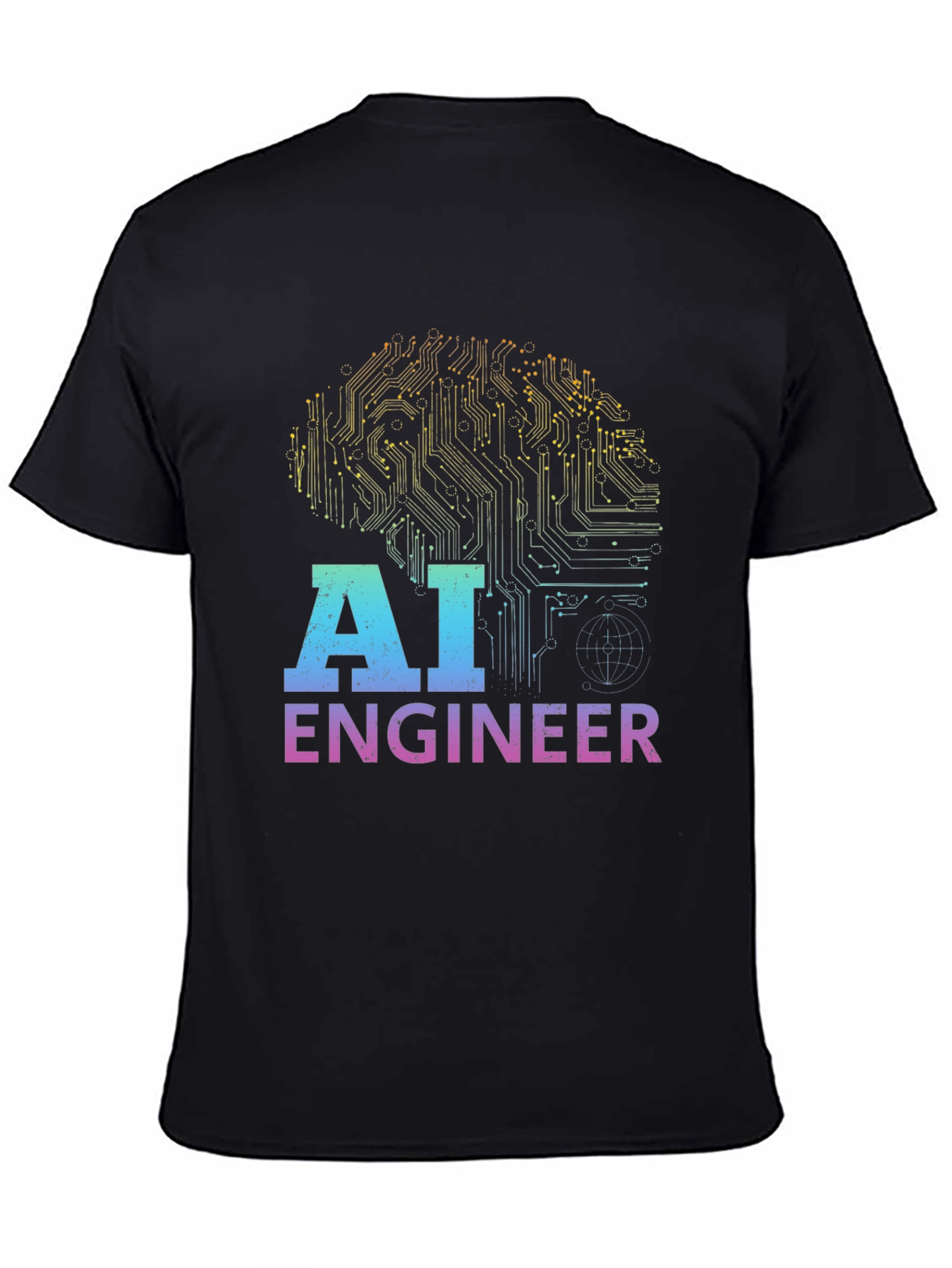AI Engineer T-Shirt - Circuit Brain Design