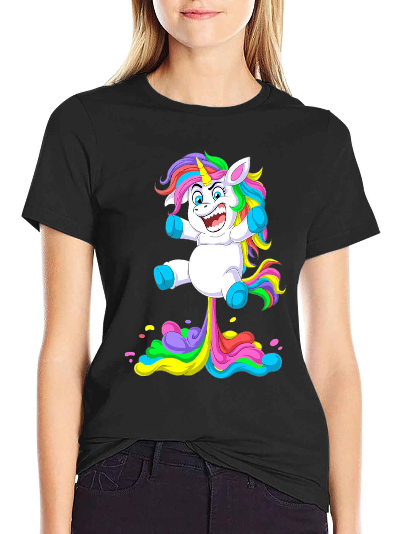 Unicorn Rainbow Poop T-Shirt - Hilarious Graphic Tee