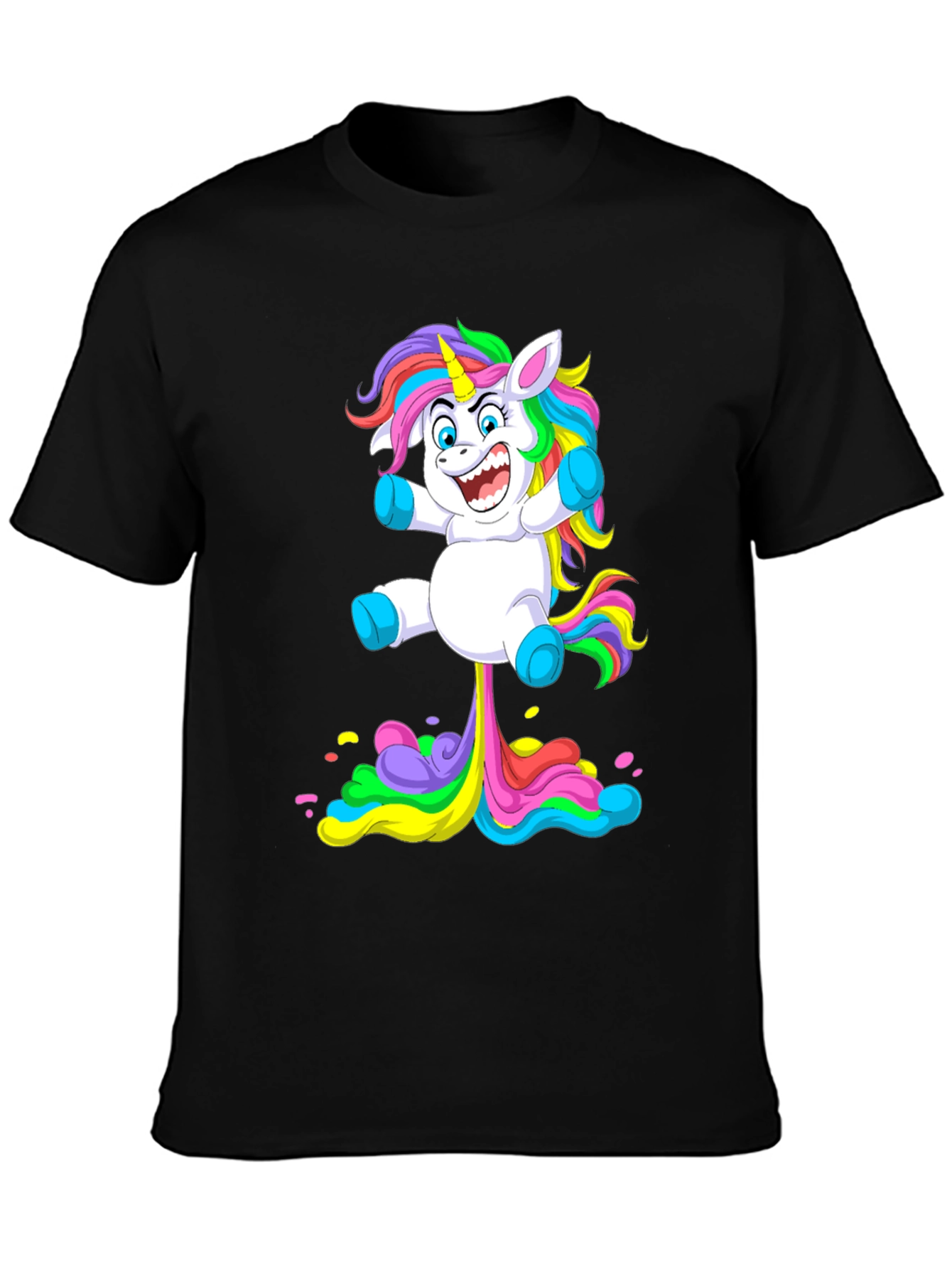Unicorn Rainbow Poop T-Shirt - Hilarious Graphic Tee