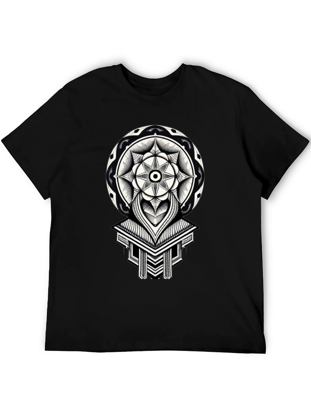 Geometric Mandala Graphic Tee