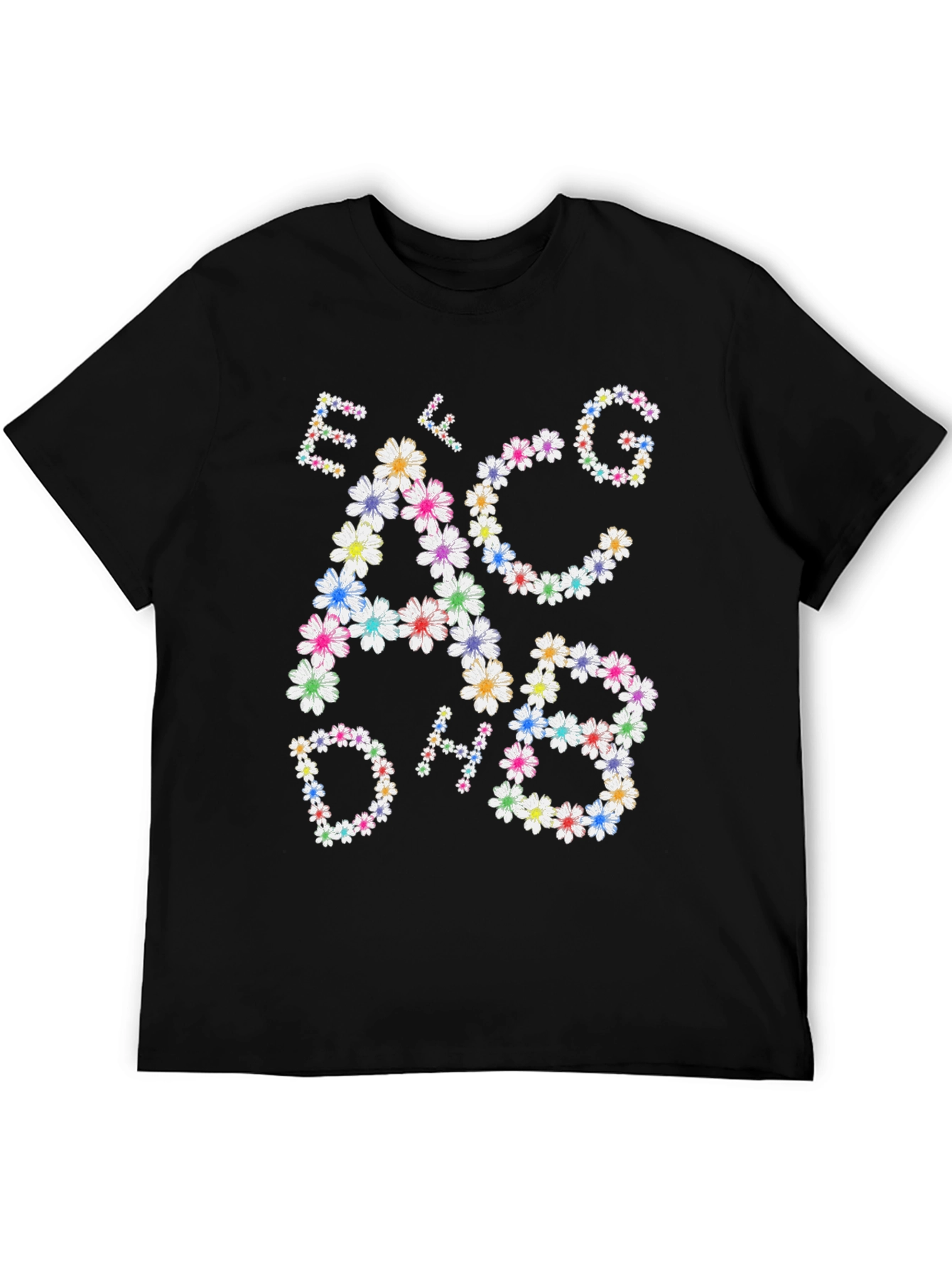 Floral Music Notes T-Shirt - Band Tee