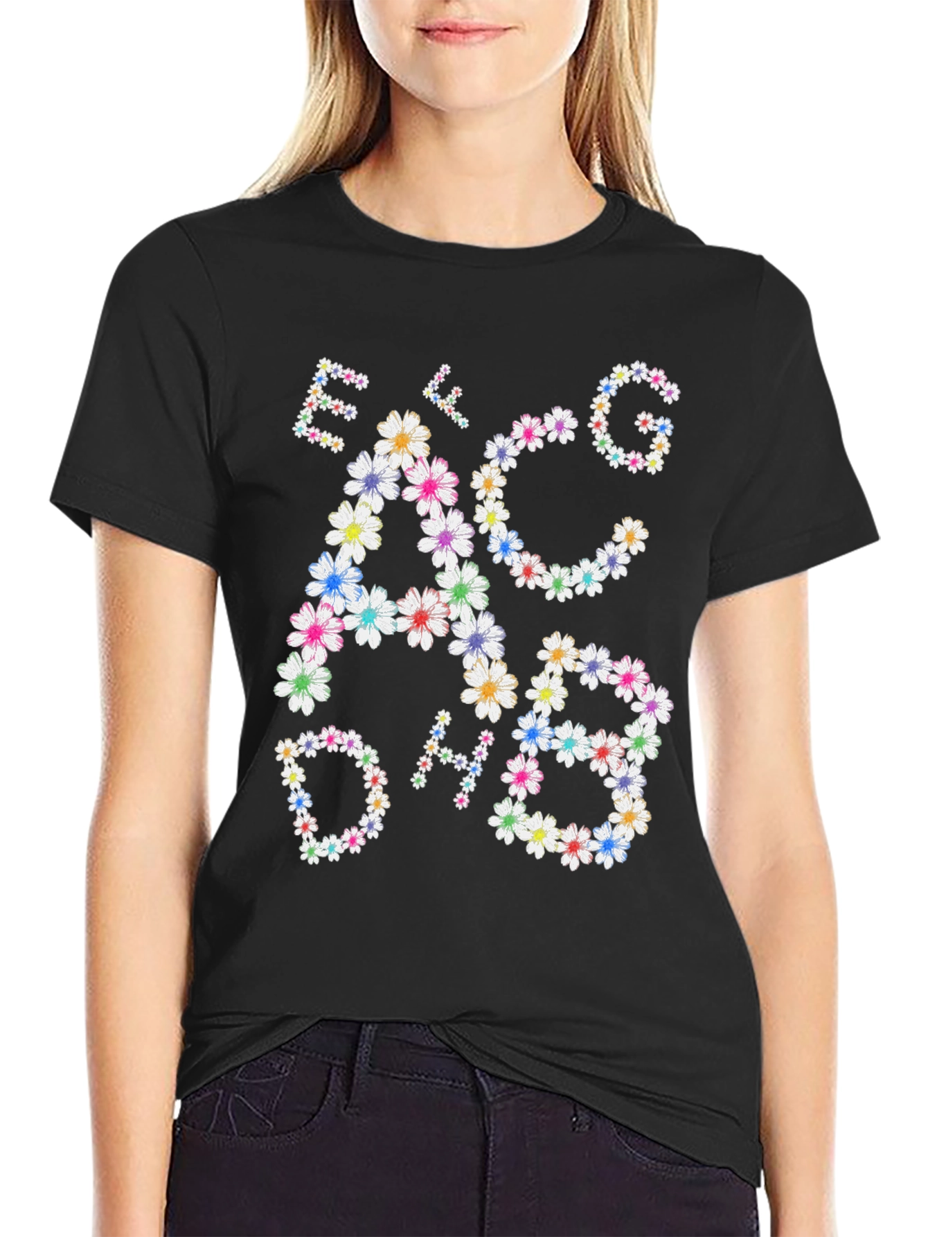 Floral Music Notes T-Shirt - Band Tee