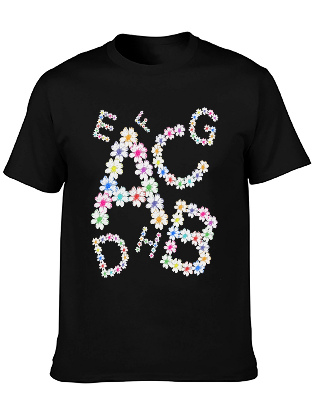 Floral Music Notes T-Shirt - Band Tee