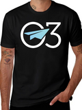 C3 Paper Plane Graphic Tee - Trendy Casual Style