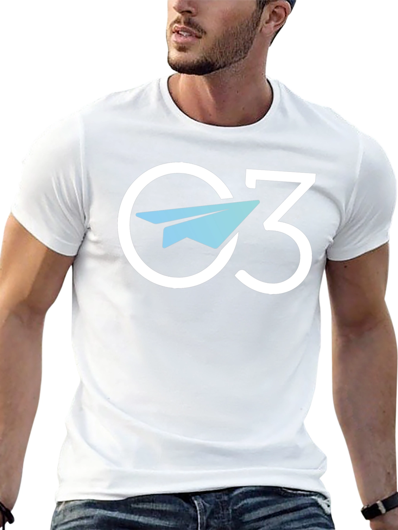 C3 Paper Plane Graphic Tee - Trendy Casual Style